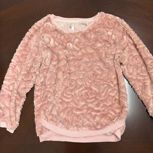 Xhilaration Pink Textured Kids Sweater